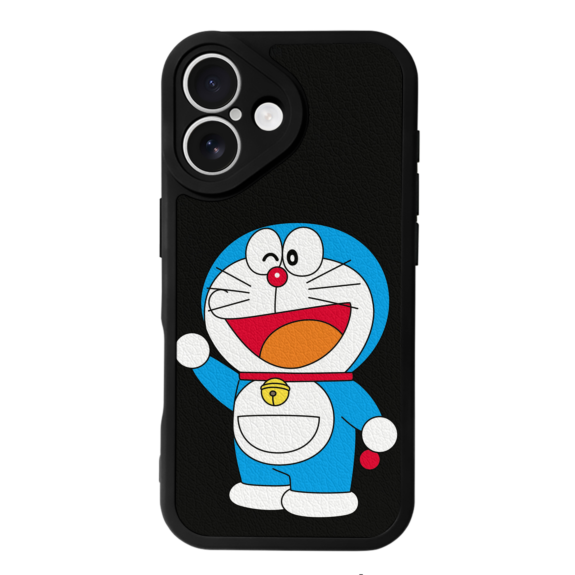 （画像用） ドラえもん Doraemon 【iPhone 16シリーズ対応】シリコンスマホケース（レザー調） 材質：シリコン